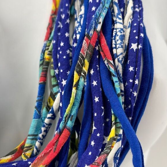 Dona Bela Shreds Shred Lite upcycled fabric necklace scarf boho jewelry NEW NWOT - Picture 8 of 15